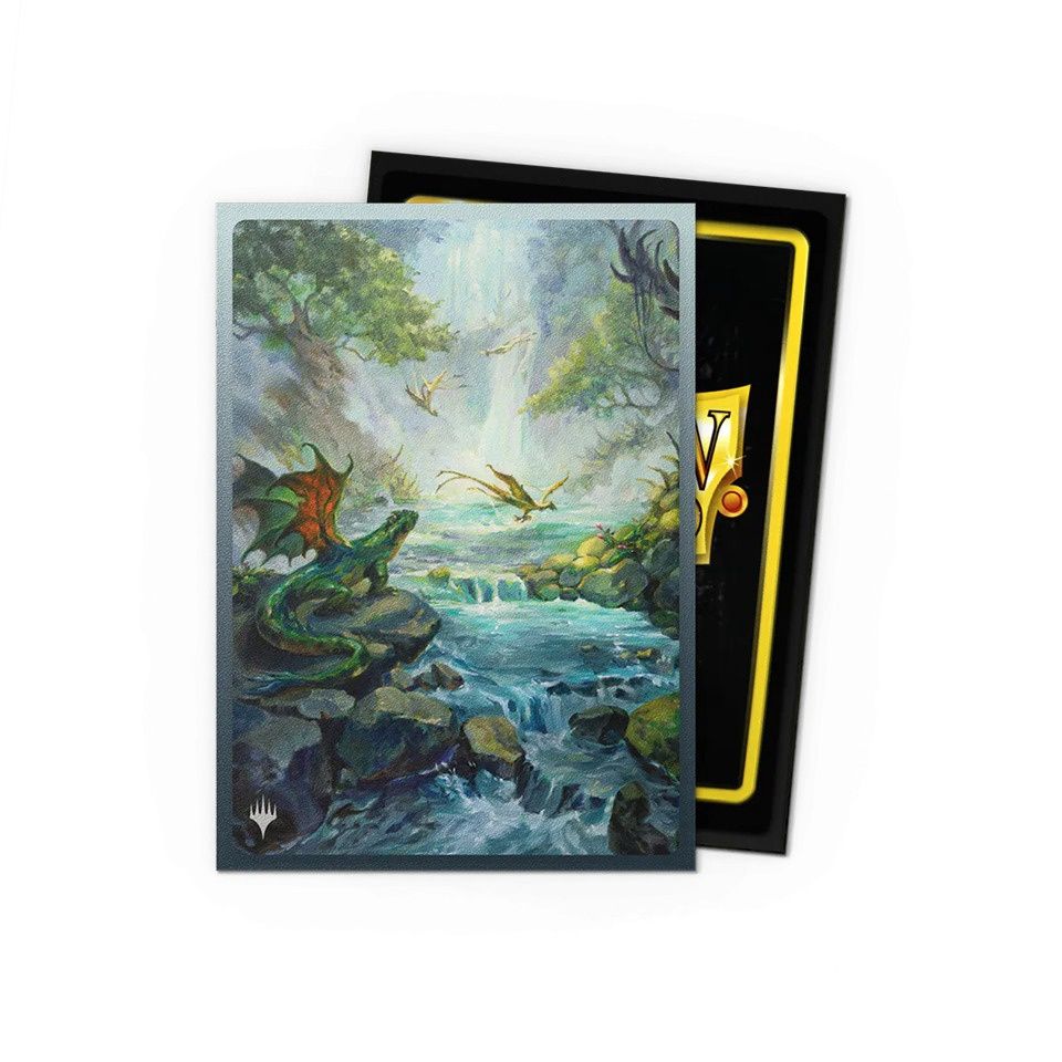 DRAGON SHIELD SLEEVES MAGIC THE GATHERING LANDFALL SERIES MISTY RAINFOREST