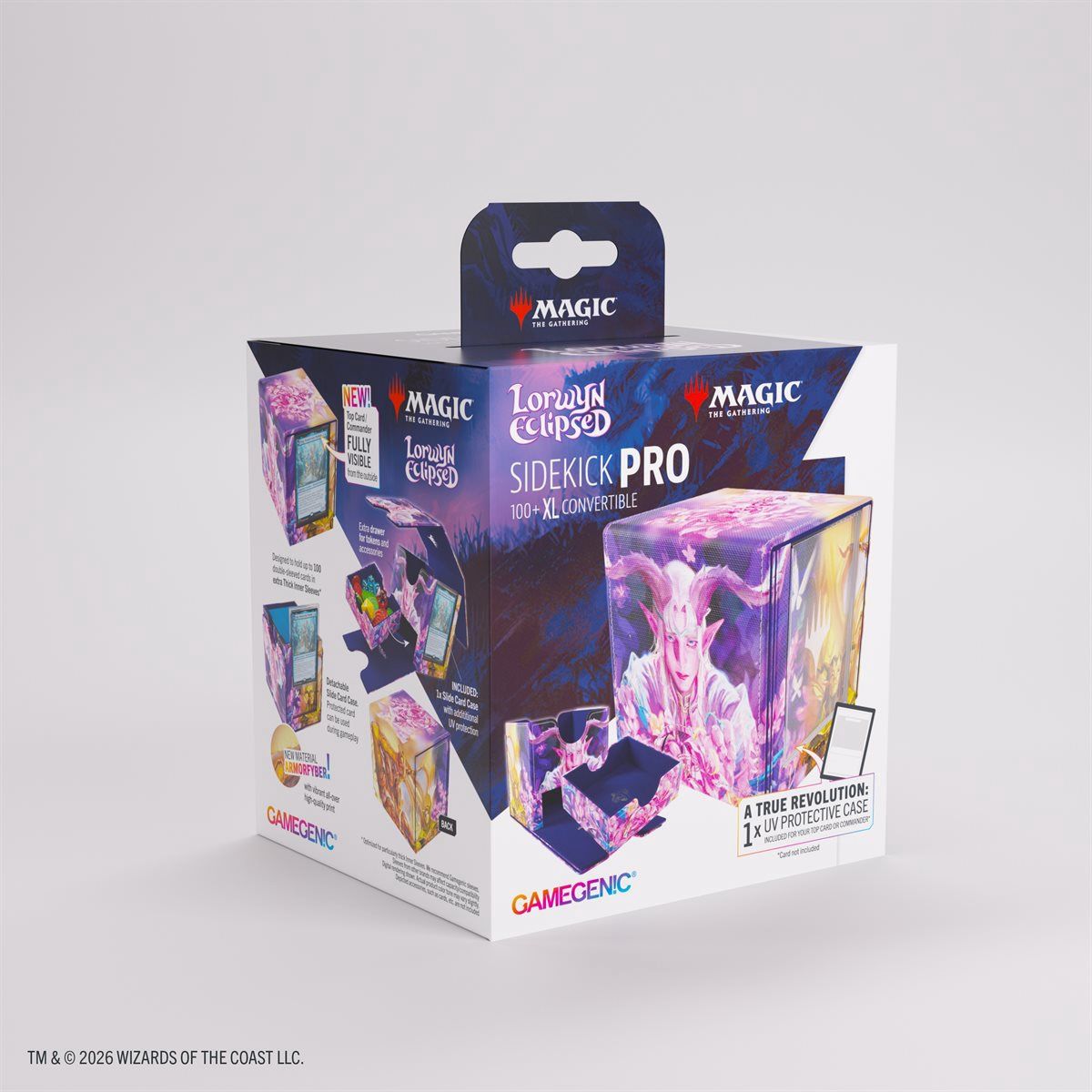 GAMEGENIC - MTG LORWYN ECLIPSED - DECK BOX - SIDEKICK PRO XL - DAWNHAND EULOGIST / MORCANT'S LOYALIST