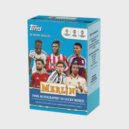 2024-25 TOPPS MERLIN UEFA SOCCER BLASTER VALUE BOX