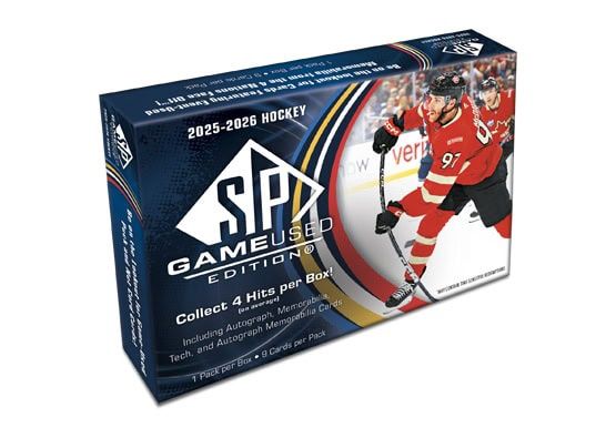 2025-26 UPPER DECK SP GAME USED HOCKEY HOBBY BOX