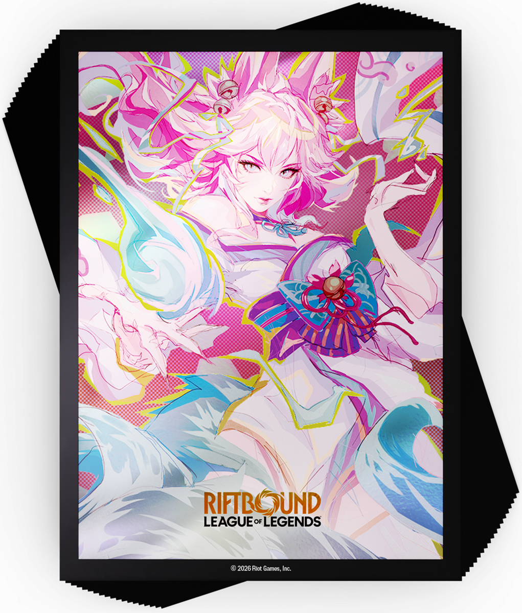 RIFTBOUND LEAGUE OF LEGENDS TCG SPIRITFORGED ART SLEEVES - SPIRIT BLOSSOM AHRI 100CT