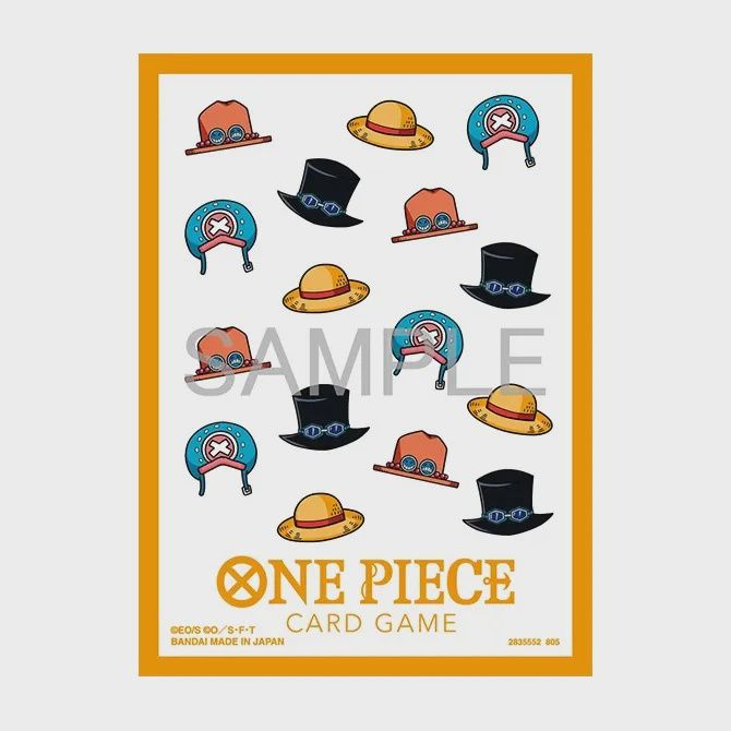 ONE PIECE CG SLEEVES SET 13 - ALL-OVER HAT PATTERN