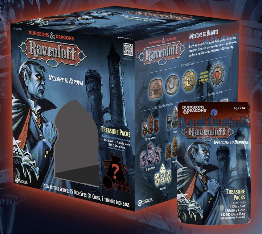 DND RAVENLOFT: CASTLE RAVENLOFT TREASURE PACKS