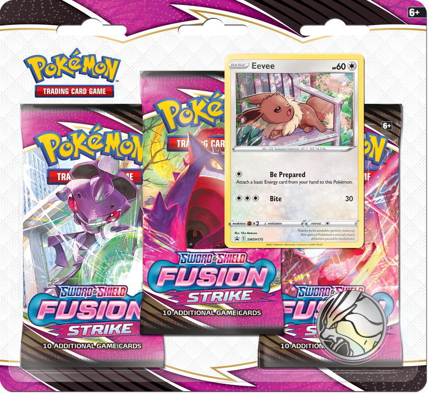 POKEMON FUSION STRIKE 3PK BLISTER - EEVEE