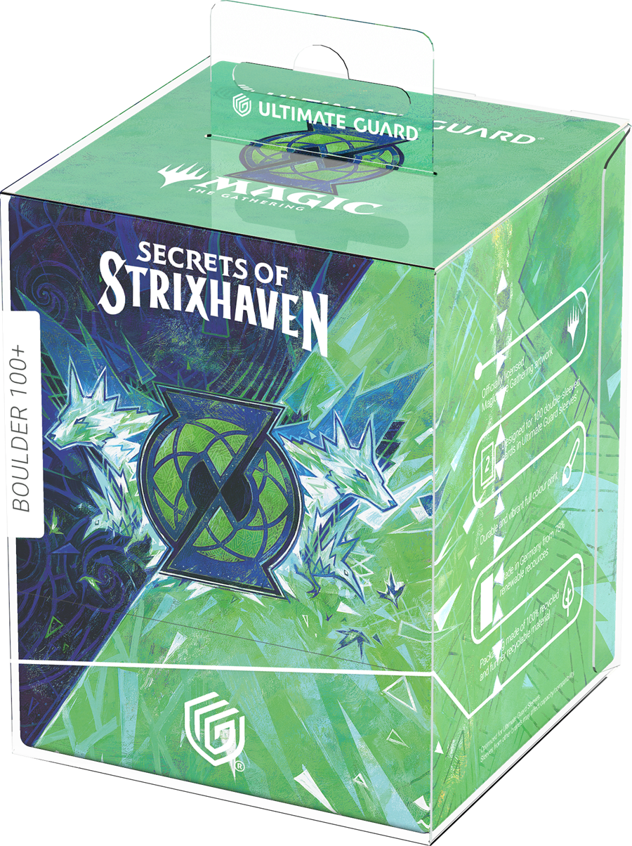 ULTIMATE GUARD DECK CASE BOULDER 100+ MTG SECRETS OF STRIXHAVEN - QUANDRIX