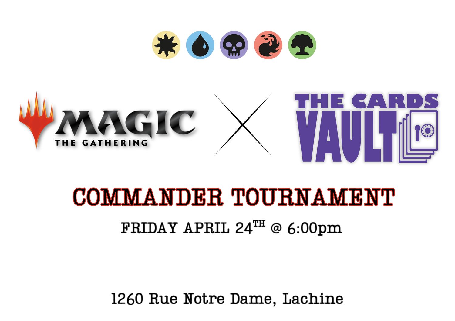 The Cards Vault Casual Commander Tournament - Friday April 24th @ 6pm