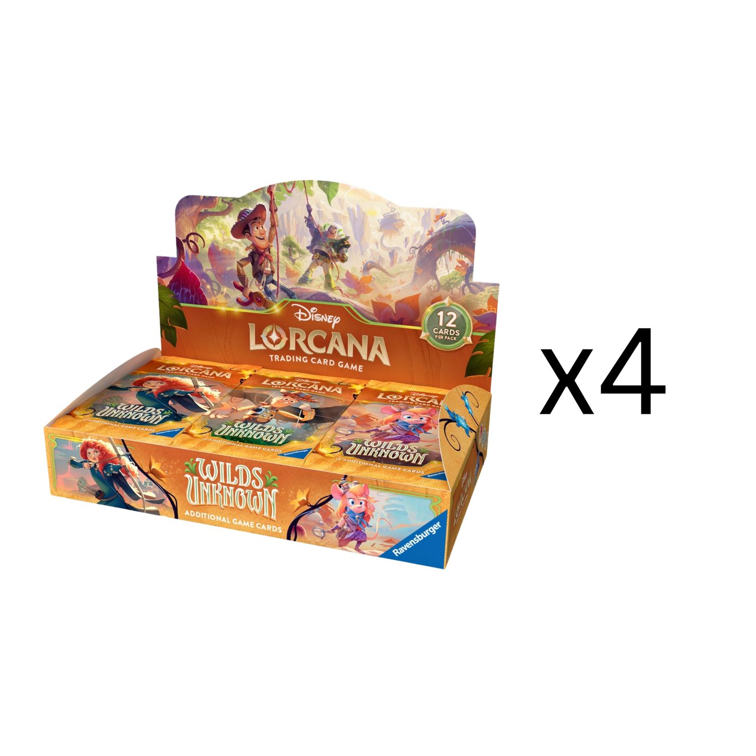 (PRE-ORDER) DISNEY LORCANA SET 12 WILDS UNKNOWN BOOSTER BOX CASE