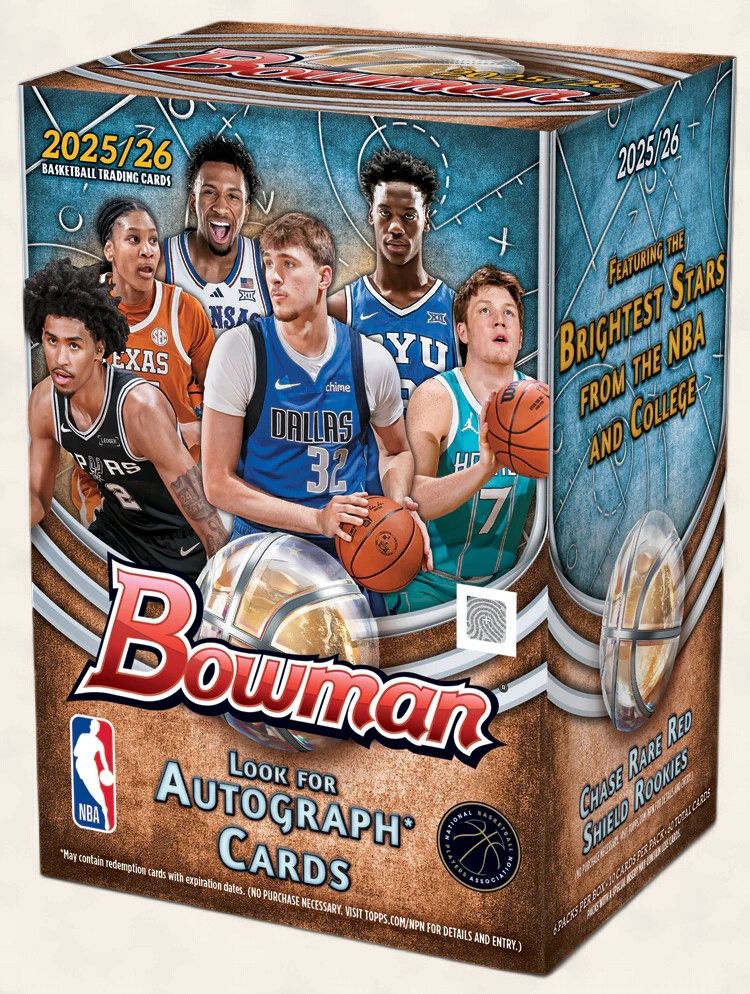 2025-26 TOPPS BOWMAN BASKETBALL VALUE BOX