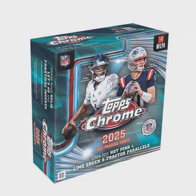 2025 TOPPS CHROME FOOTBALL MEGA BOX