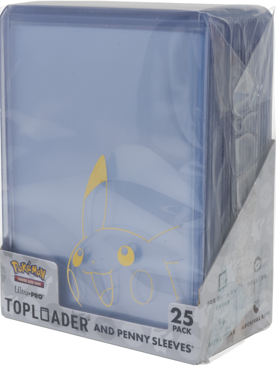 UP TOPLOAD 3X4 35PT AND PENNY SLEEVE COMBO PACK PIKACHU 25CT