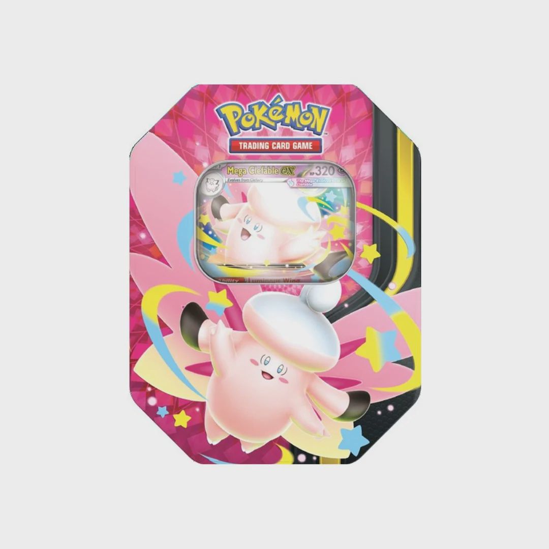 POKEMON MEGA MOONLIT TIN - MEGA CLEFABLE