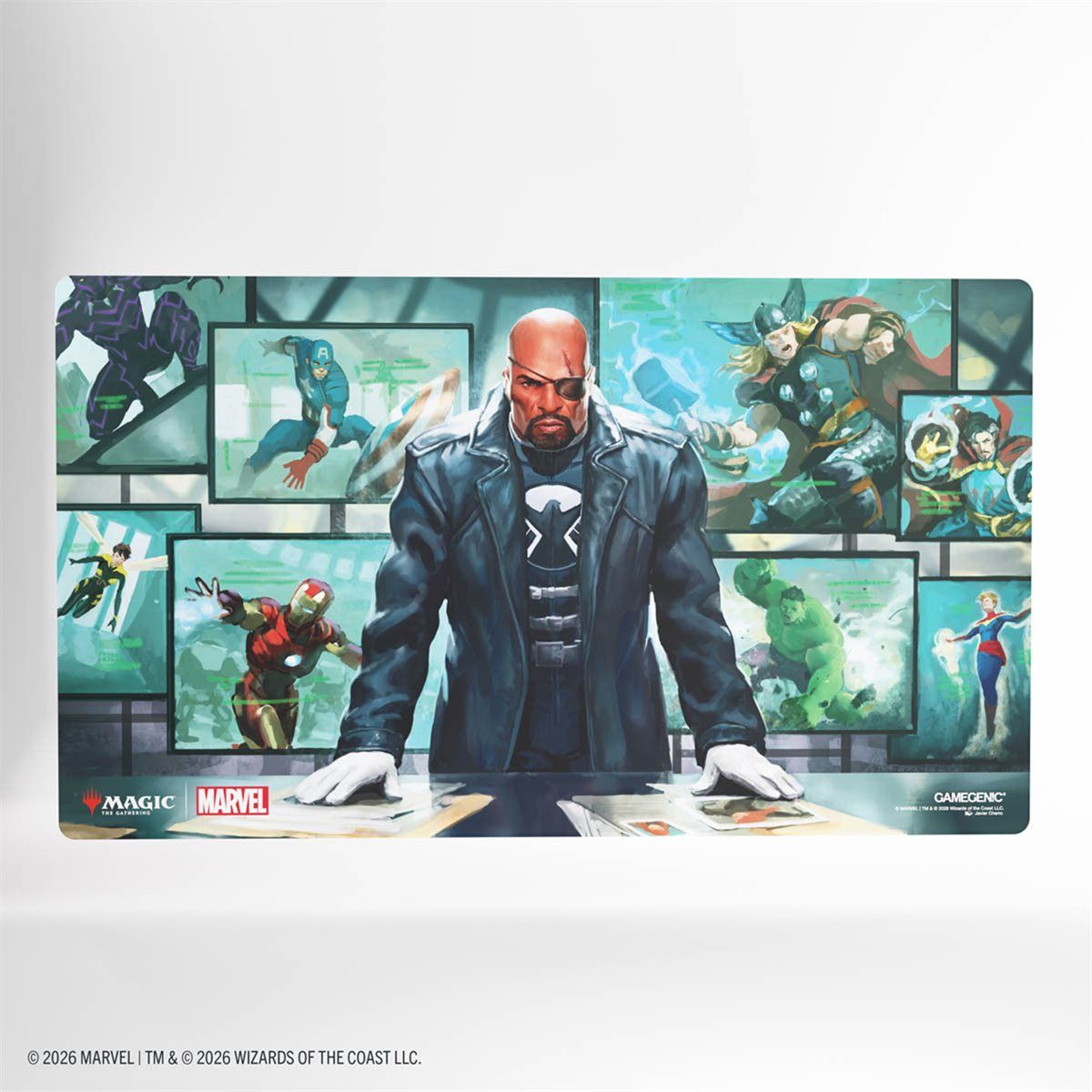 GAMEGENIC MARVEL - SUPER HEROES  -  STITCHED "PRIME" PLAYMAT - NICK FURY