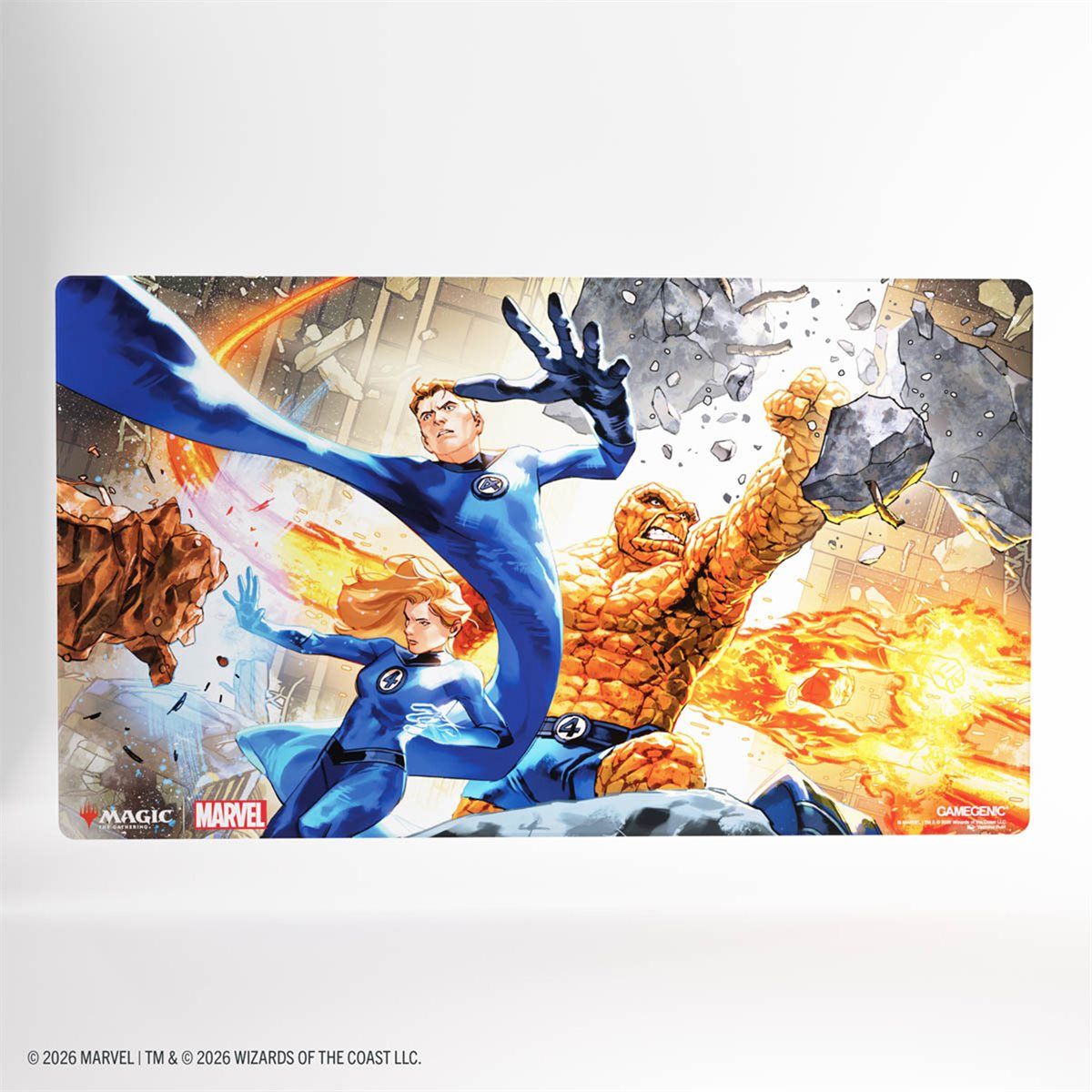 GAMEGENIC MARVEL - SUPER HEROES  -  STITCHED "SHINY" PLAYMAT - FANTASTIC FOUR