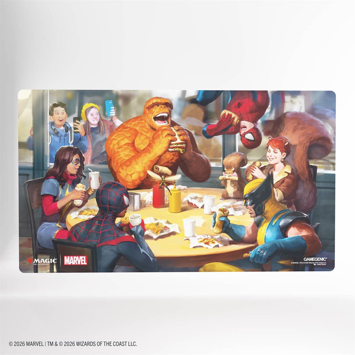 GAMEGENIC MARVEL - SUPER HEROES  -  STITCHED "PRIME" PLAYMAT - HEROIC FEAST