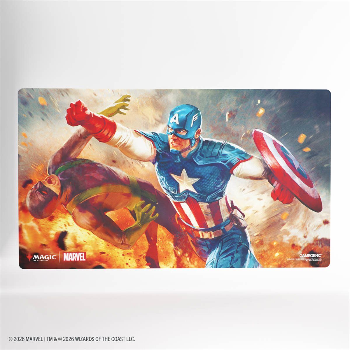 GAMEGENIC MARVEL - SUPER HEROES  -  STITCHED "PRIME" PLAYMAT - CAPTAIN AMERICA