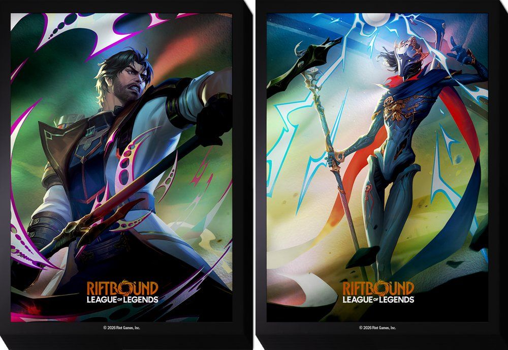 RIFTBOUND LEAGUE OF LEGENDS TCG VENDETTA ART SLEEVES - JACE &amp; VIKTOR