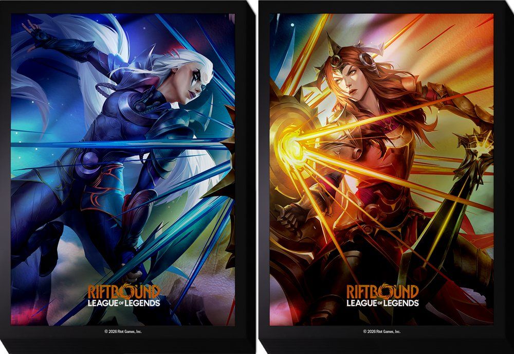 RIFTBOUND LEAGUE OF LEGENDS TCG VENDETTA ART SLEEVES - DIANA &amp; LEONA