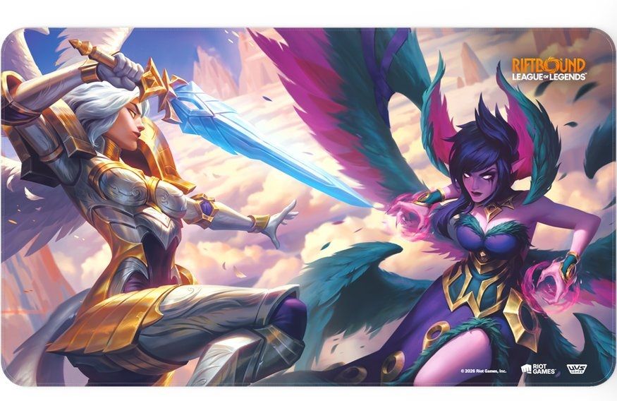 RIFTBOUND LEAGUE OF LEGENDS TCG VENDETTA PLAYMAT - KAYLE &amp; MORGANA