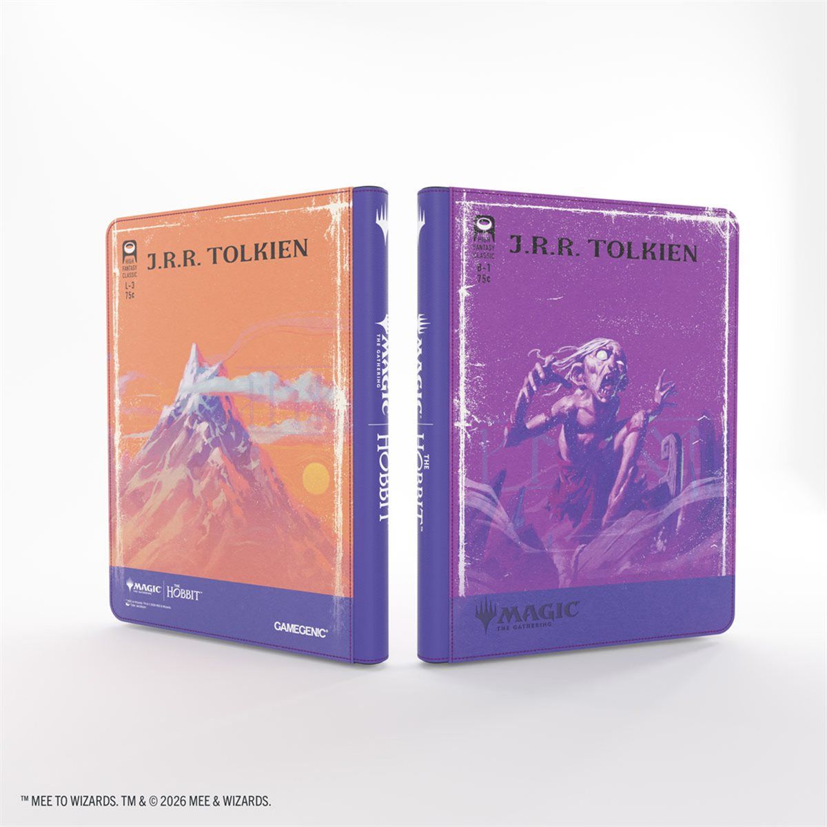GAMEGENIC 18PKT ZIP UP BINDER - MTG THE HOBBIT - GOLLUM AND THE LONELY MOUNTAIN