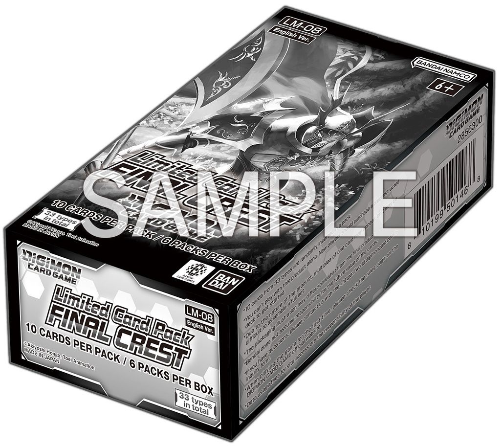 DIGIMON CG LM-08 FINAL CREST LIMITED CARD PACK