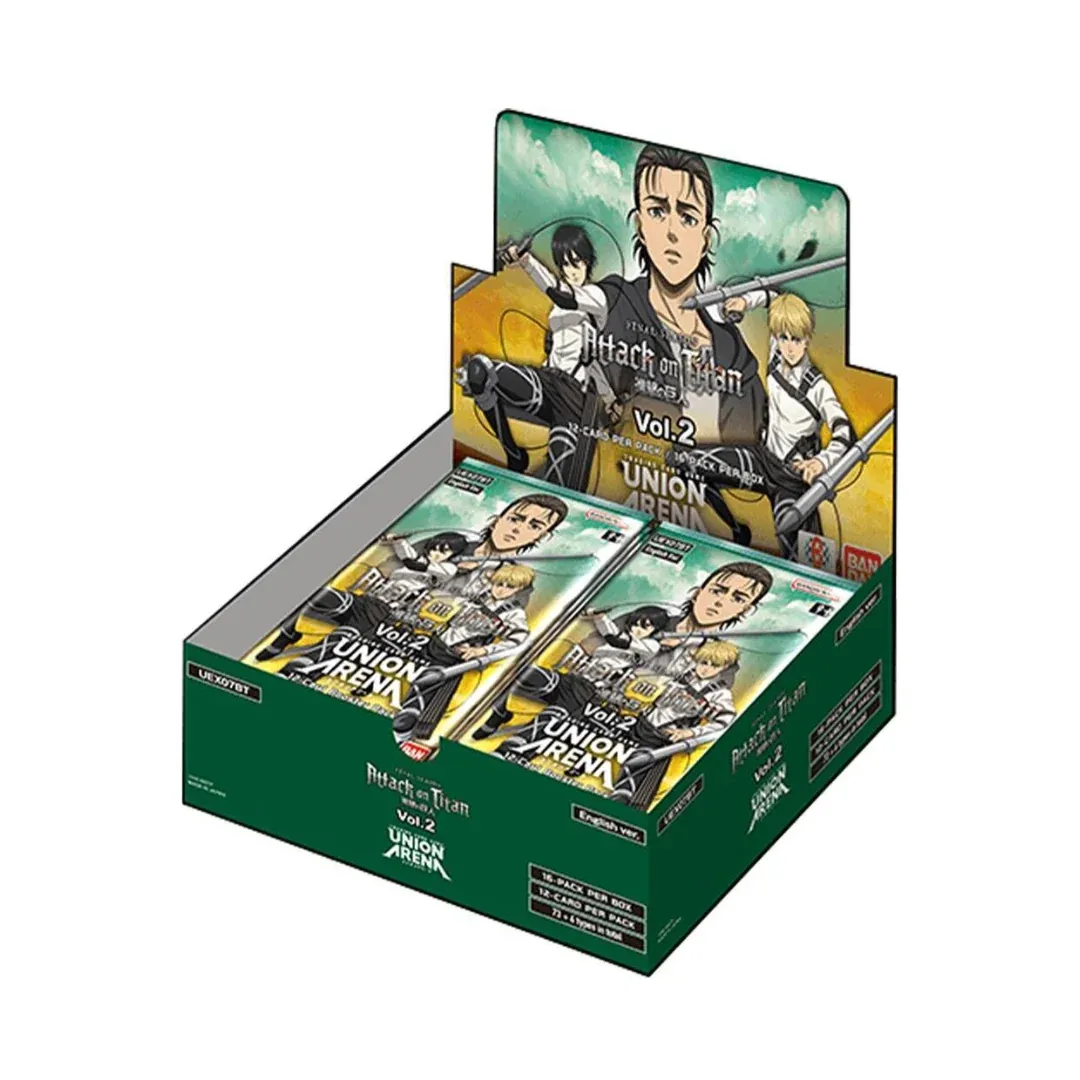 UNION ARENA ATTACK ON TITAN VOLUME 2 BOOSTER BOX