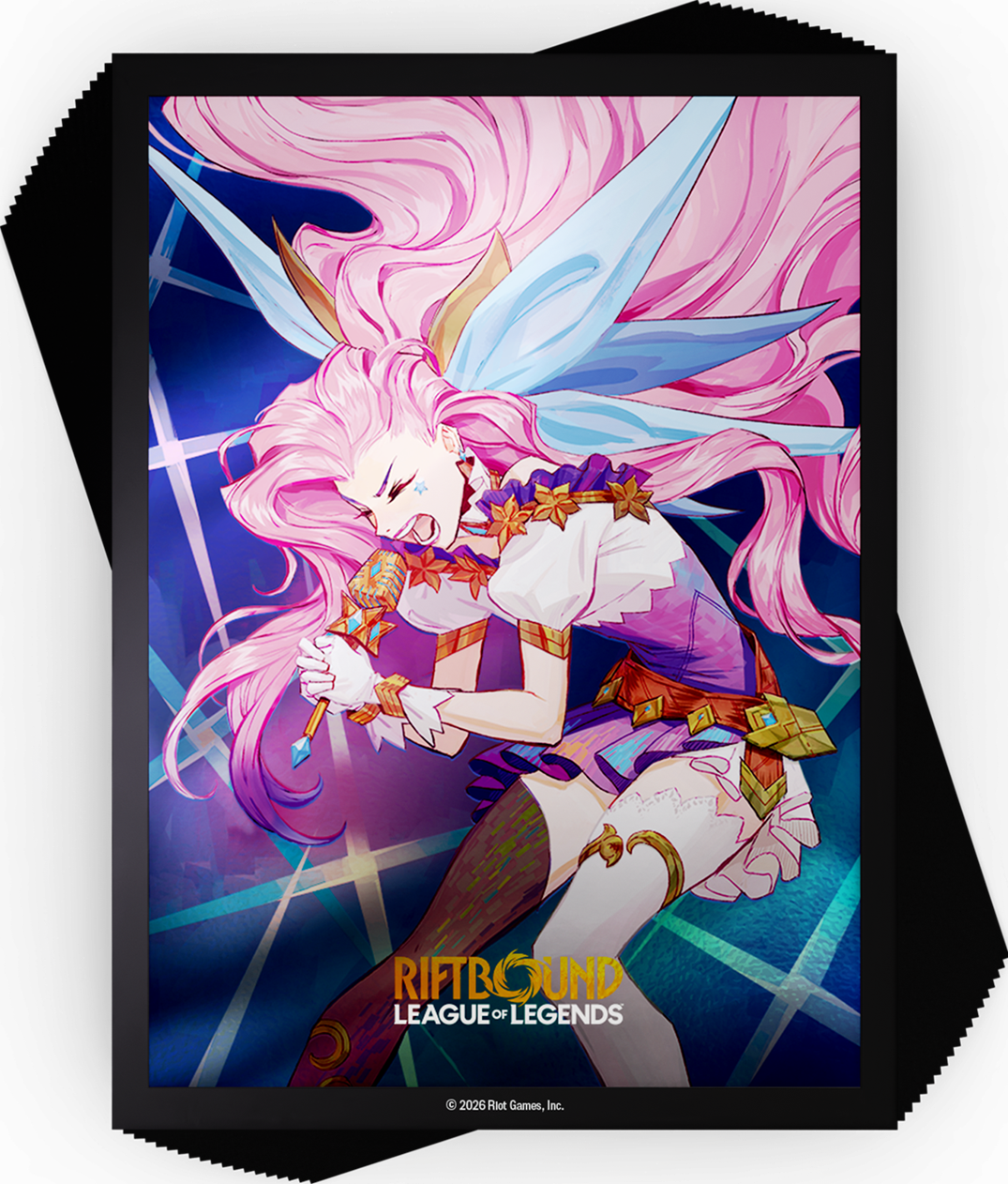 RIFTBOUND LEAGUE OF LEGENDS TCG RADIANCE ART SLEEVES 100CT- SERAPHINE