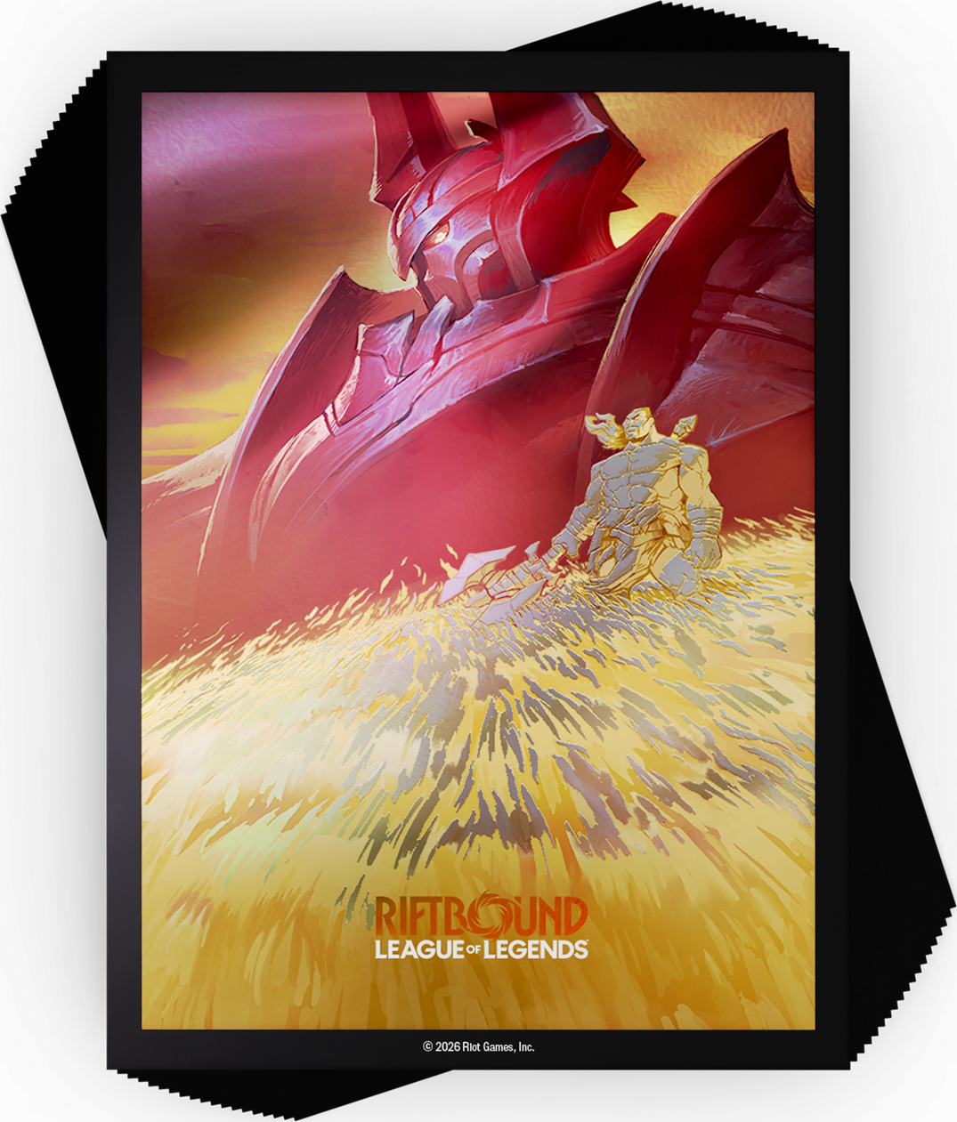 RIFTBOUND LEAGUE OF LEGENDS TCG RADIANCE ART SLEEVES 100CT - MORDEKAISER