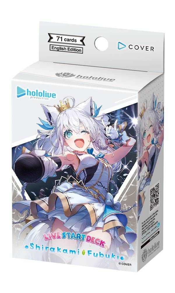 HOLOLIVE LIVE START DECK SHIRAKAMI FUBUKI