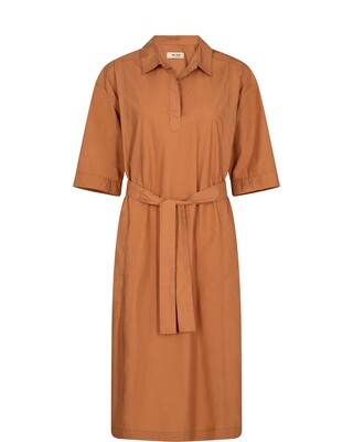 Mos Mosh melli cotton dress bruin Mos Mosh melli cotton dress bruin