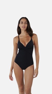 Barts Amsterdam solid shaping one piece zwart