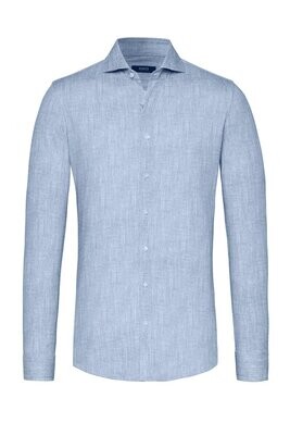 Desoto Luxury printed stretch shirt lichtblauw Desoto Luxury printed stretch shirt lichtblauw