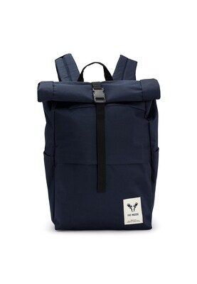 Fat Moose canvas backpack navy blauw