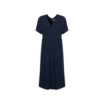 Seidensticker tricot dress blauw Seidensticker tricot dress blauw