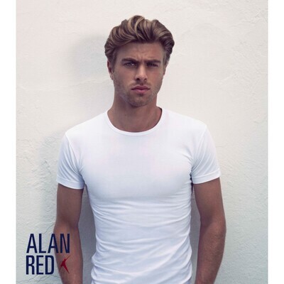 Alan Red 2-pack t-shirt wit