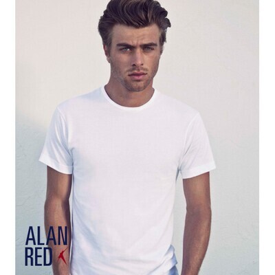 Alan Red 2-pack t-shirt katoen wit