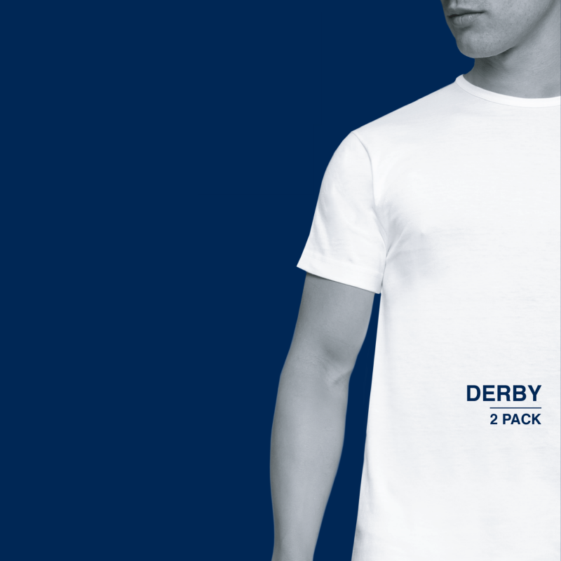 Alan Red 2-pack t-shirt katoen navy blauw, Size: M