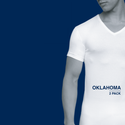 Alan Red 2-pack t-shirt wit