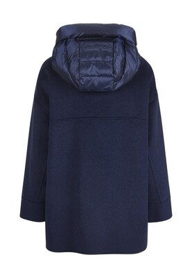 Milestone boiled wool jacket blauw