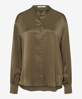 Brax satin blouse groen Brax satin blouse groen