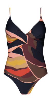 Barts Amsterdam ash shaping one piece navy blauw Barts Amsterdam ash shaping one piece navy blauw