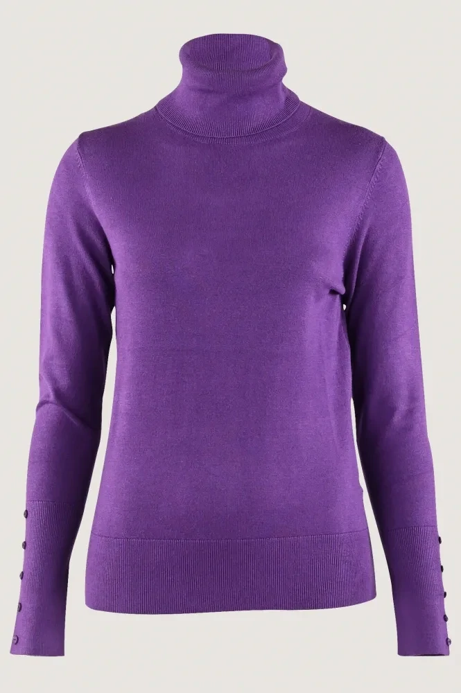 Emotions pullover rollneck paars