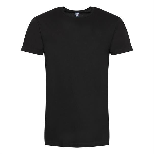 Alan Red 2-pack t-shirt extra lang zwart