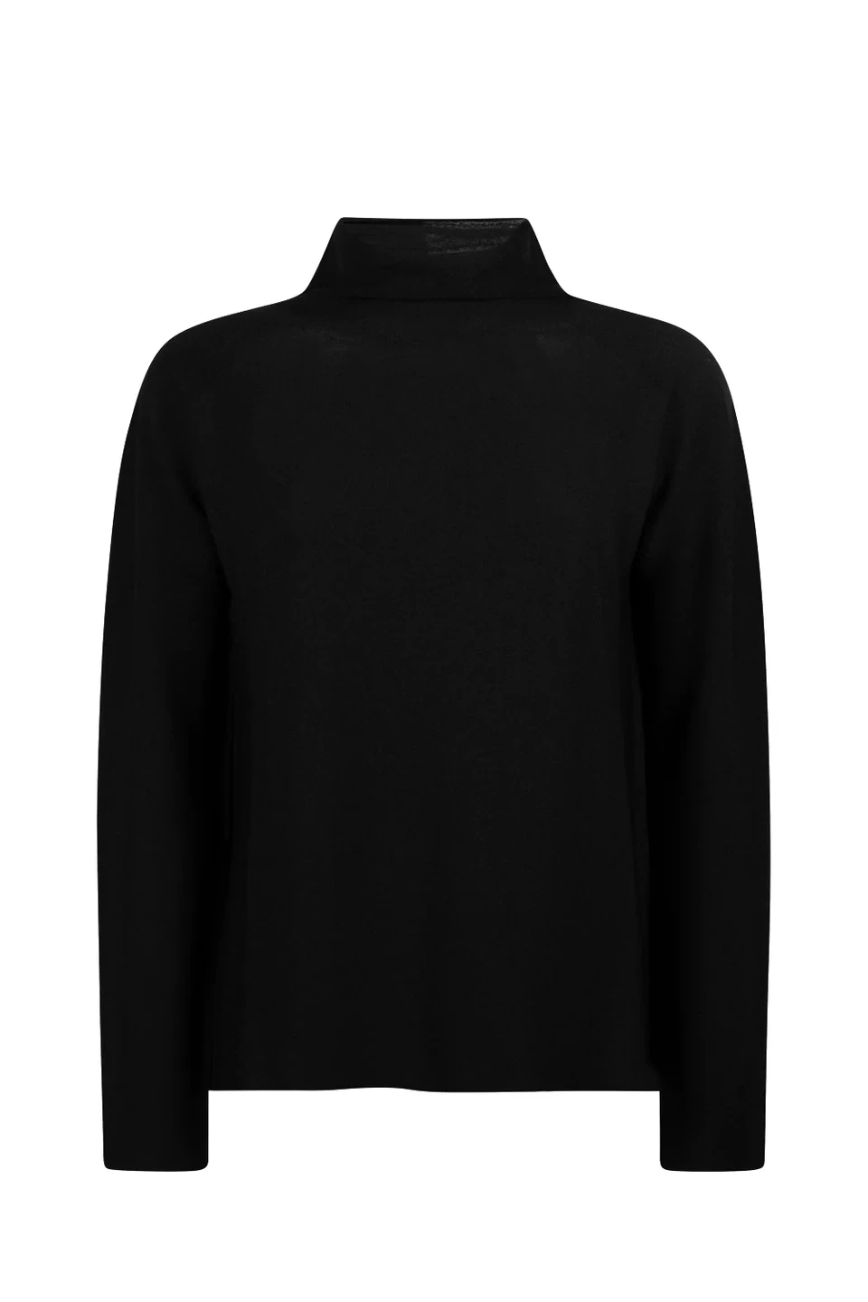 LaSalle Amsterdam high neck long sleeve pullover zwart