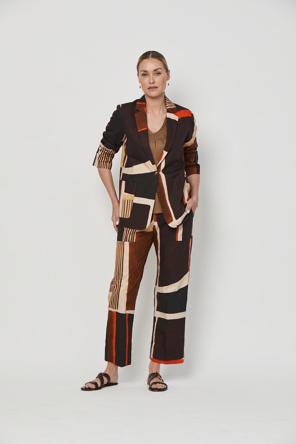 LaSalle Amsterdam printed blazer multicolour
