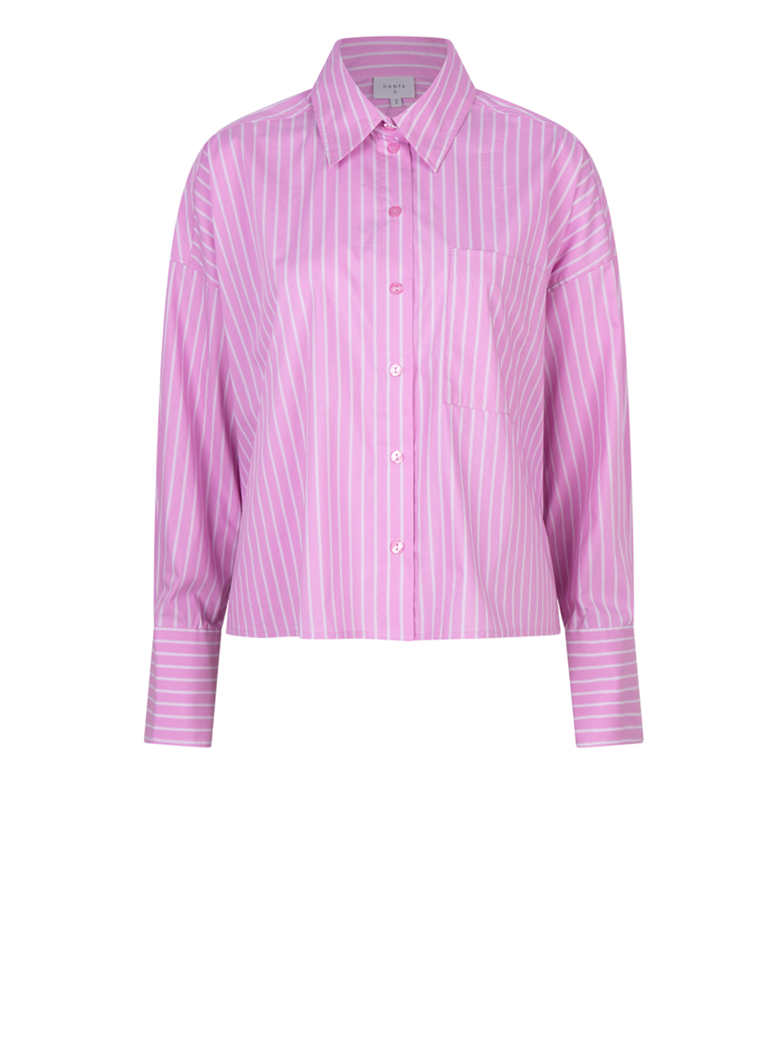 Dante 6 whitley cropped stripe shirt multicolour