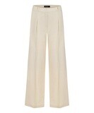 Cambio mira pleat linen pant off white