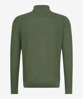 Brax Men jake cardigan cotton/linen groen