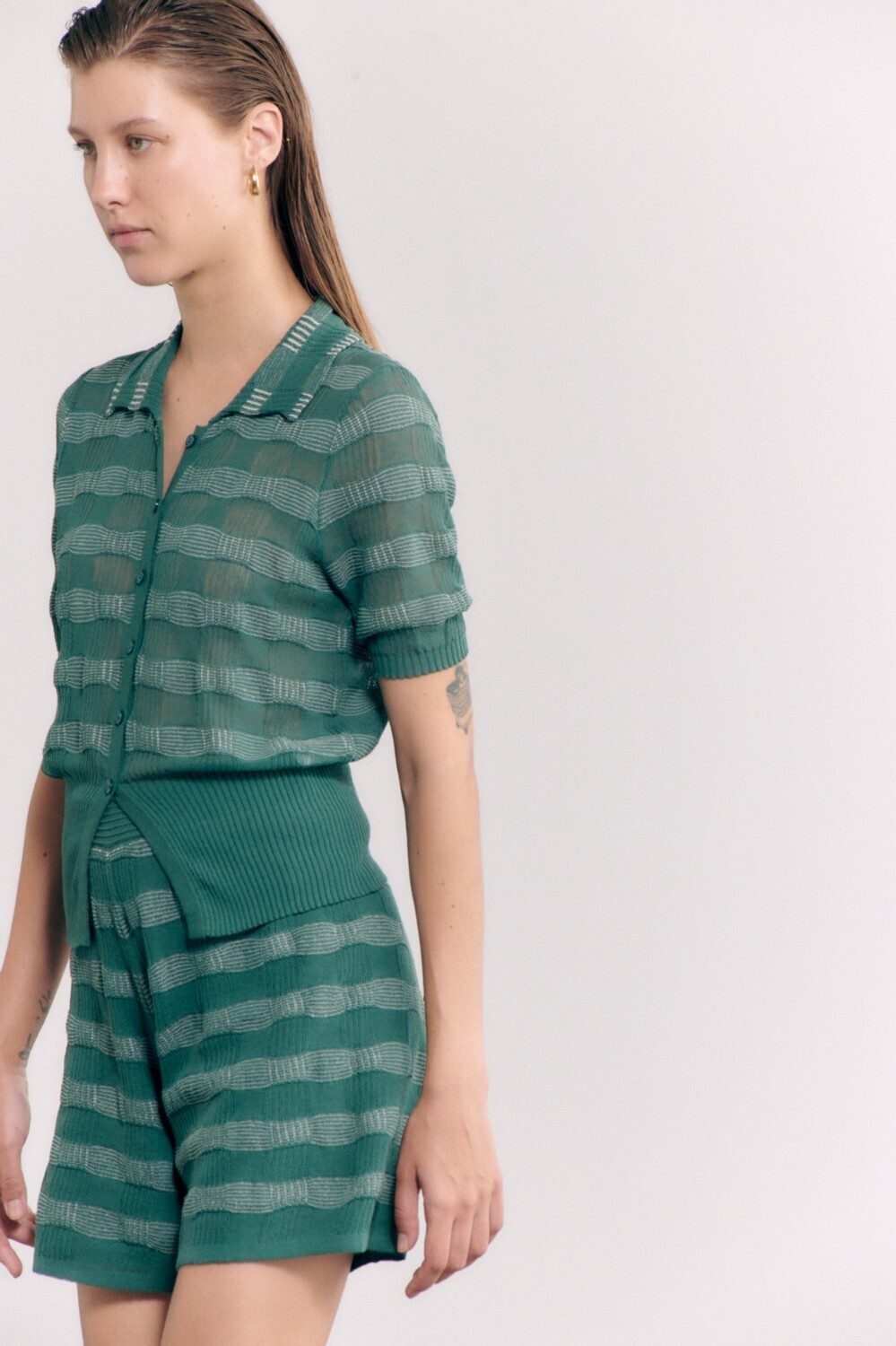 Sita Murt/ knitted shorts groen
