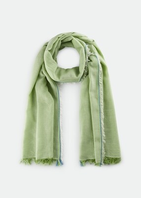 Codello cotton mix scarf groen