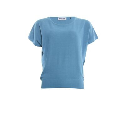 Another Woman o-neck top blauw